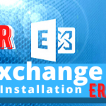 Exchange Server Installation Error