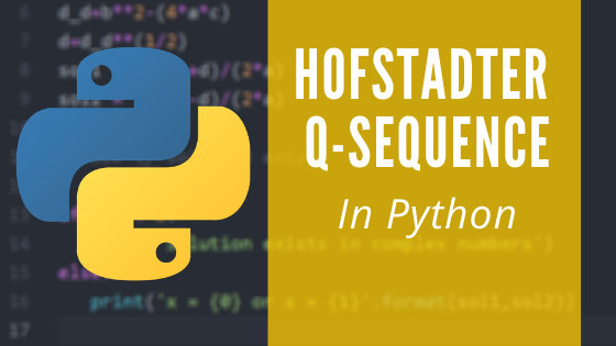Hofstadter Q-Sequence in Python