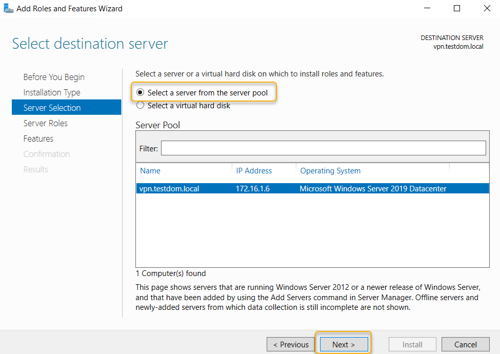 Setup a Secure VPN (SSTP) on Windows Server 2019