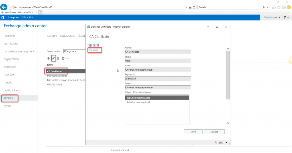 Exchange Server 2019 Installation and Configuration