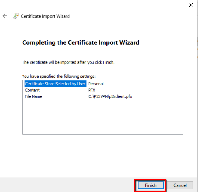 Azure Point to Site VPN Setup