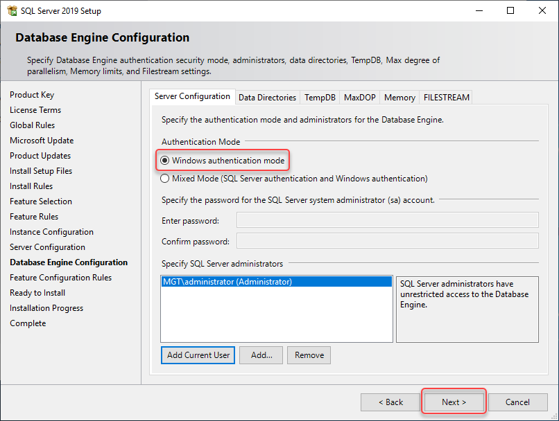 Step by Step SQL Server 2019 Installation