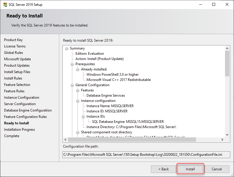 Step by Step SQL Server 2019 Installation