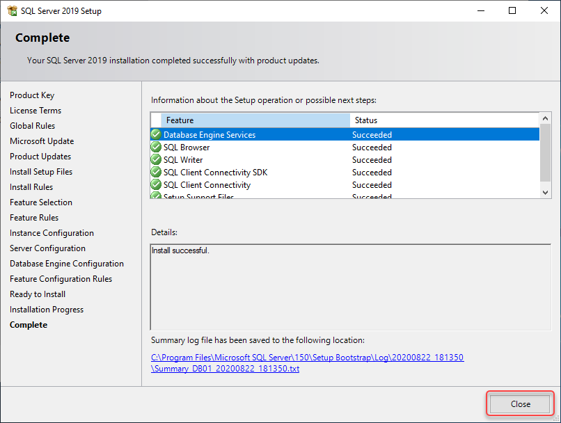 Step by Step SQL Server 2019 Installation