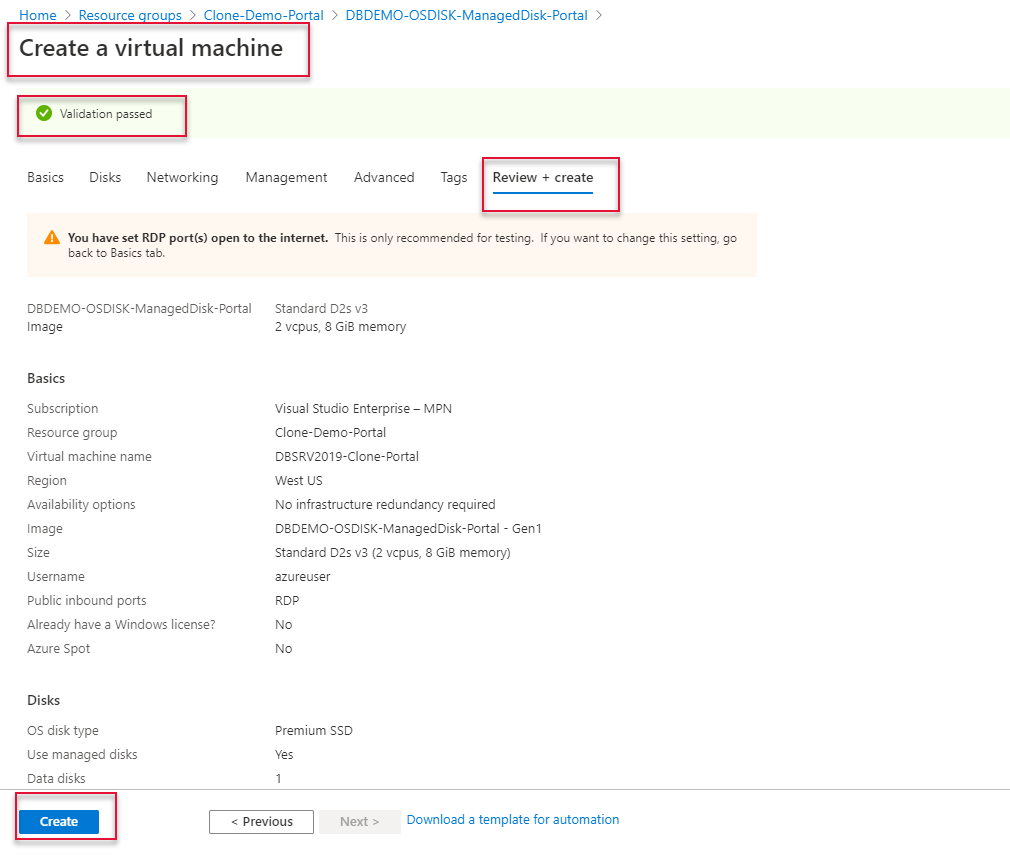 Clone a Virtual Machine