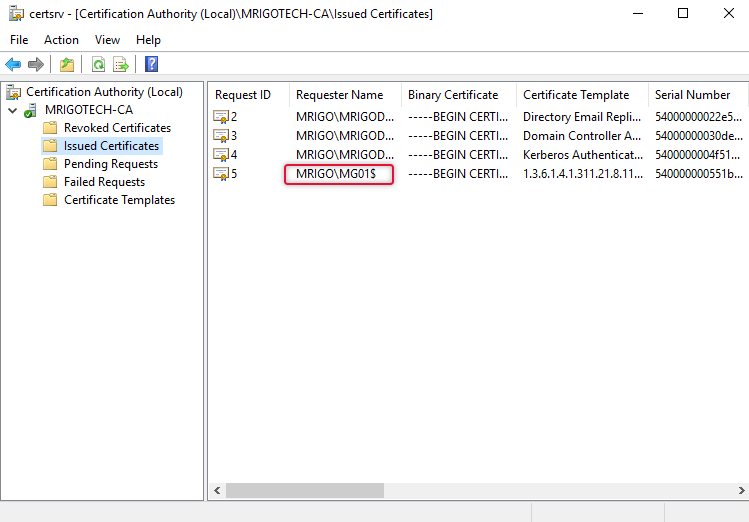 Configure Active Directory Certificate Services