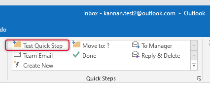 Import Outlook Quick Steps