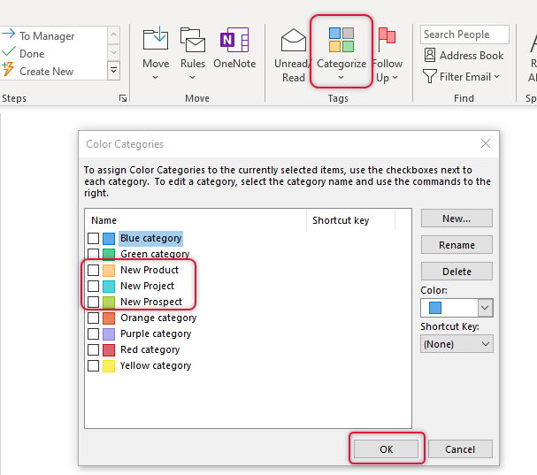 Import Outlook Categories