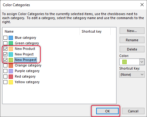 Import Outlook Categories