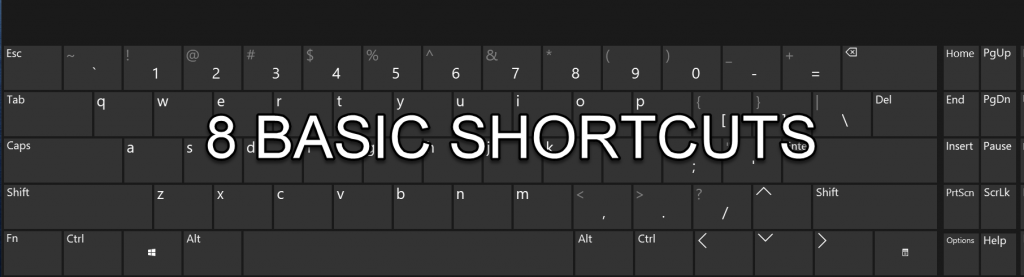 8 Basic Windows keyboard shortcuts now at your Fingertips