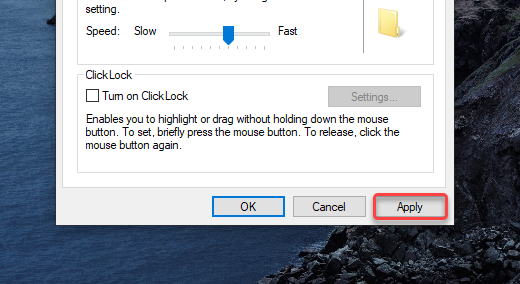 how to change mouse sensitivity on windows 10