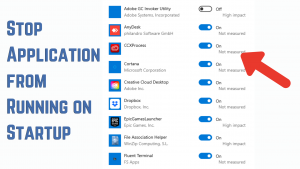 How to Stop Application from Running on Startup Windows 10